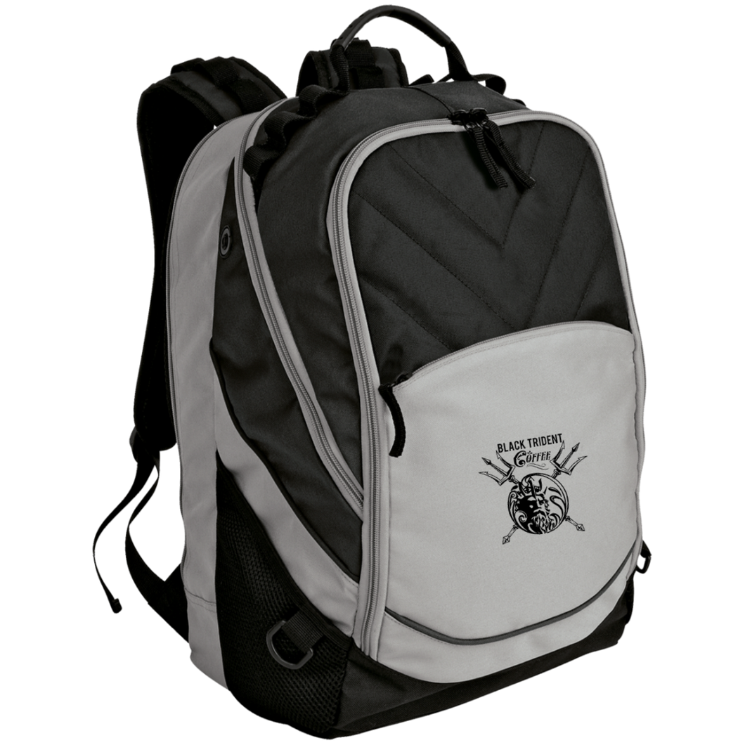 Black Trident Coffee  Laptop Computer Backpack