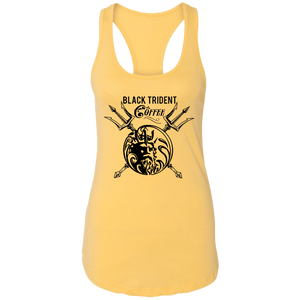 Black Trident Coffee Ladies Ideal Racerback Tank