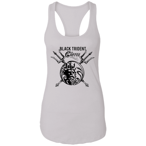 Black Trident Coffee Ladies Ideal Racerback Tank