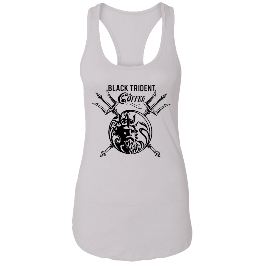 Black Trident Coffee Ladies Ideal Racerback Tank