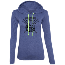 Black Trident Coffee  Ladies' LS T-Shirt Hoodie