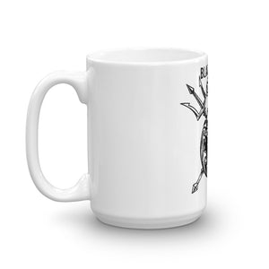 Double Black Trident 15 oz or 11 oz Mug - Black Trident Coffee 