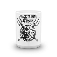 Double Black Trident 15 oz or 11 oz Mug - Black Trident Coffee 