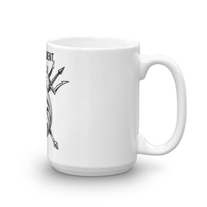 Double Black Trident 15 oz or 11 oz Mug - Black Trident Coffee 