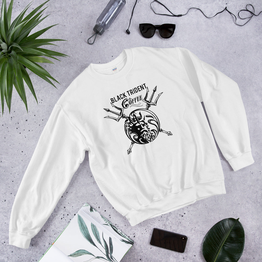 Women's Sweatshirt - Black Trident Coffee 