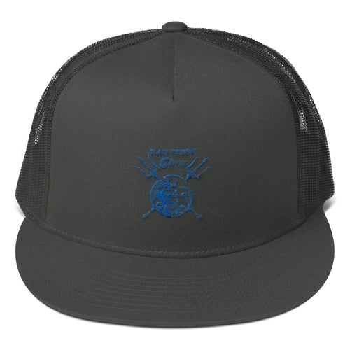 Black Trident Coffee Mesh Back Snapback - Black Trident Coffee 