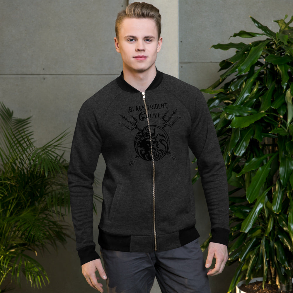 Men's Bomber Jacket - Black Trident Coffee 